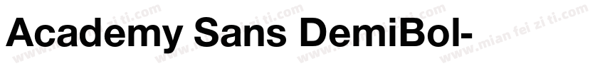 Academy Sans DemiBol字体转换
